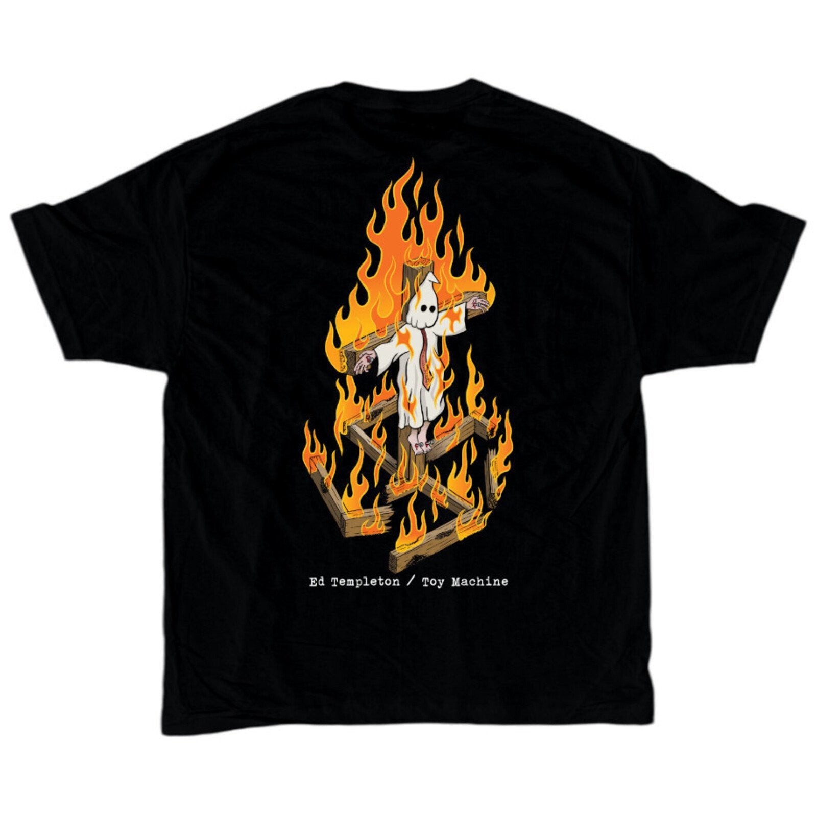 "CHARRED CROSS" T-SHIRT (BLACK)