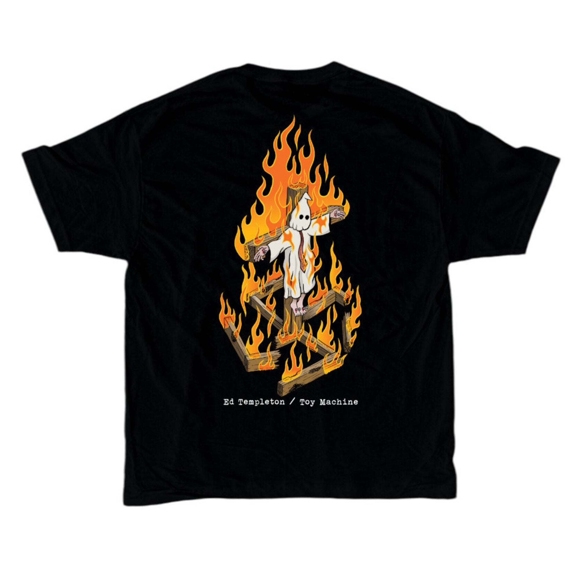 "CHARRED CROSS" T-SHIRT (BLACK)