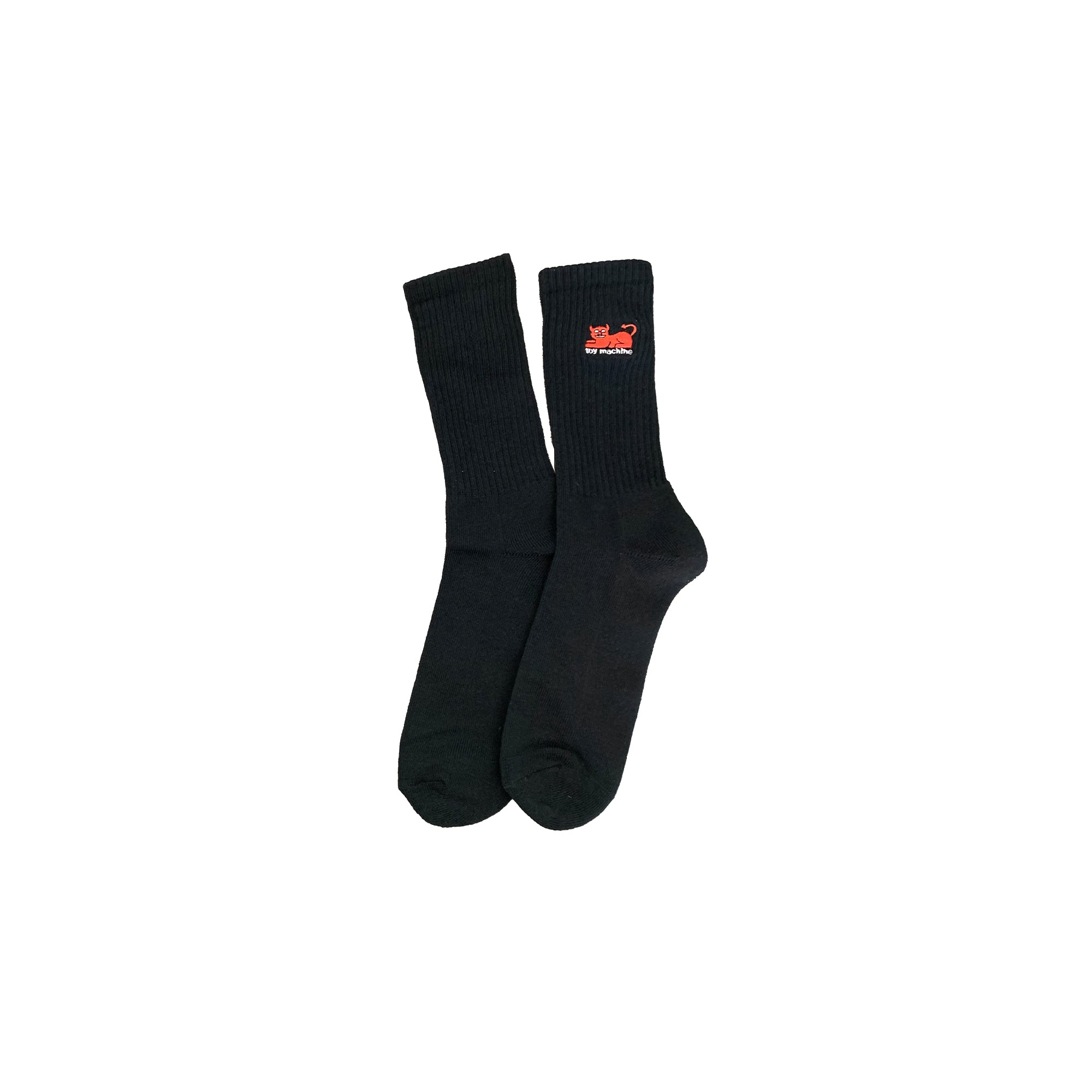 "DEVIL CAT" SOCKS (BLACK)