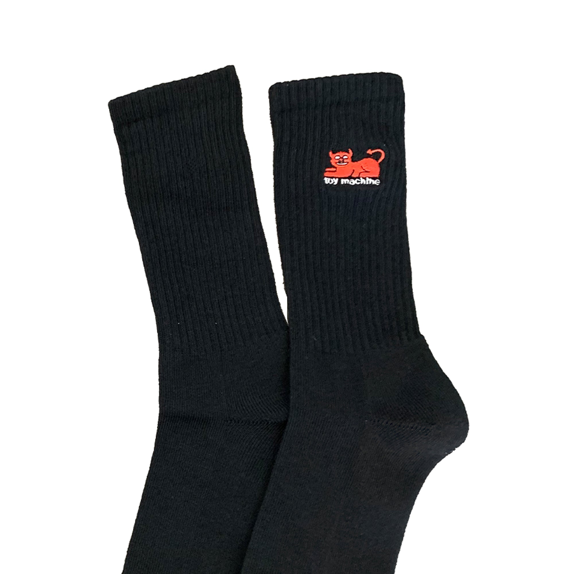 "DEVIL CAT" SOCKS (BLACK)