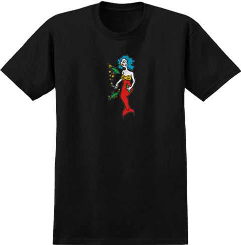 KROOKED - "MERMAID" T-SHIRT (BLACK)