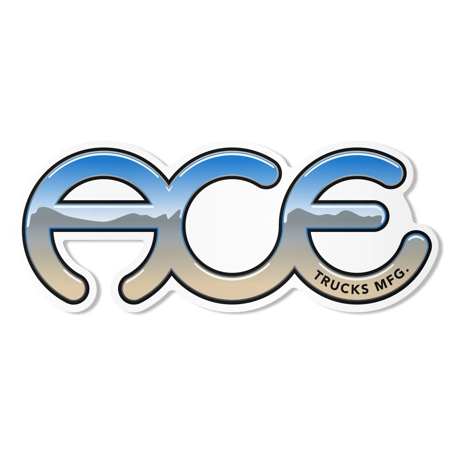 ACE TRUCKS - "CHROME" STICKER