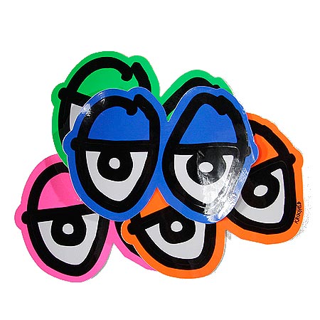 KROOKED SKATEBOARDS - "EYES" STICKER (SMALL)